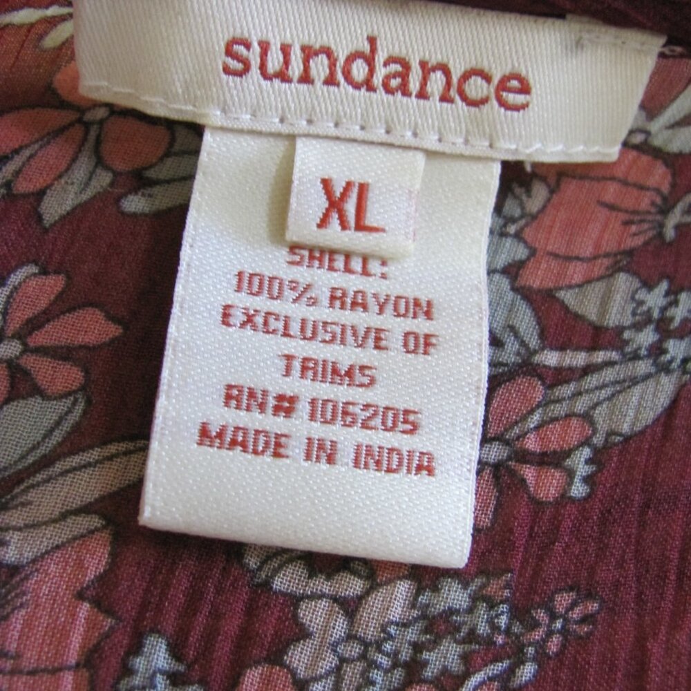 SUNDANCE LADIES SHEER SHIRT SIZE XL NWT - Picture 7 of 11